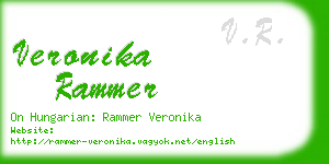 veronika rammer business card